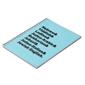 Carnet Hebrew& Yiddish& Ladino& Jewish English&  (Côté gauche)