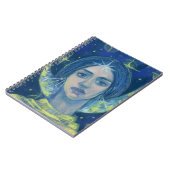 Carnet Hécate, Déesse de la Lune, peinture pastel, imagin (Côté gauche)