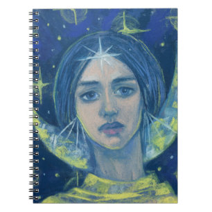 Carnet Hécate, Déesse de la Lune, peinture pastel, imagin