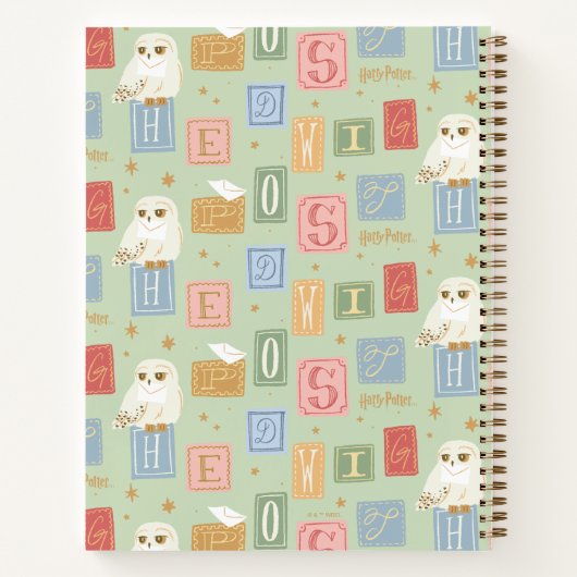 Carnet Hedwig Post Letter Block Pattern (Dos)