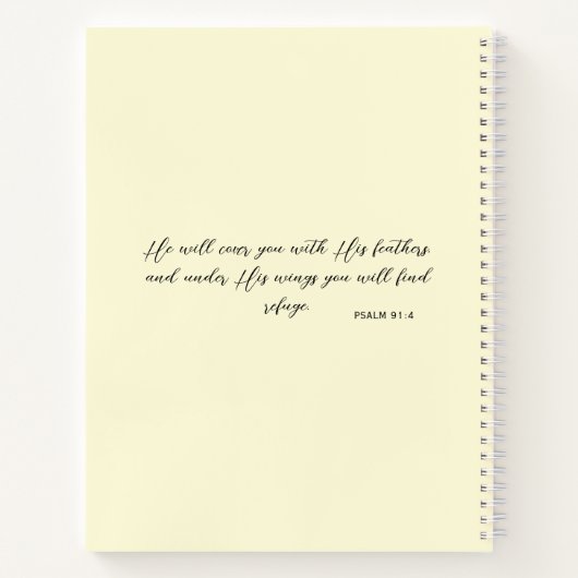 Carnet Held in His Arms Scripture personalized (Dos)