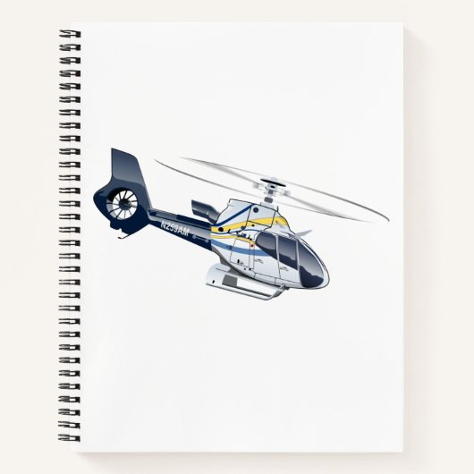 Carnet Hélicoptère de dessin (Devant)