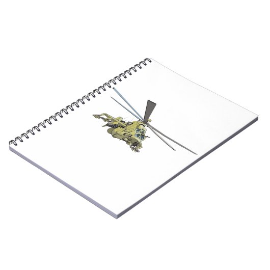 Carnet Hélicoptère de dessin animé "Hind" (Côté gauche)