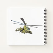 Carnet Hélicoptère de dessin animé "Hind" (Dos)