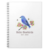 Carnet Hello Bluebirds (Devant)