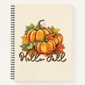 Carnet Hello Fall - Cosy Citrouille Patch (Devant)