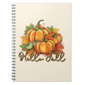 Carnet Hello Fall - Cosy Citrouille Patch (Devant)