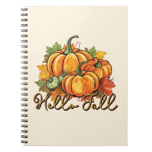 Carnet Hello Fall - Cosy Citrouille Patch (Devant)