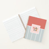 Carnet Hello Fall Retro Typographie striée (Intérieur)