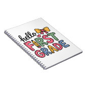 Carnet Hello First Grade Coquette Bow enseignant (Côté Droit)