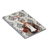 Carnet Hello Handsome Blond Man Royal Romantic Red Roses (Côté Droit)