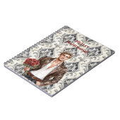 Carnet Hello Handsome Blond Man Royal Romantic Red Roses (Côté gauche)