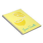 Carnet Hello Lemon jaune moderne fruit (Côté Droit)