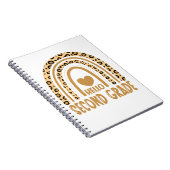 Carnet Hello Second Grade-Leopard Rainbow-Back to School (Côté Droit)