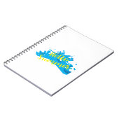 Carnet Hello Summer, Waves Graphic, Cool White (Côté gauche)