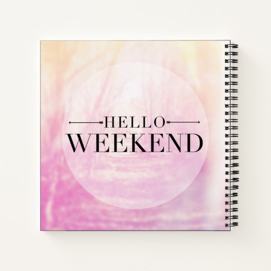 Carnet Hello Weekend (Dos)
