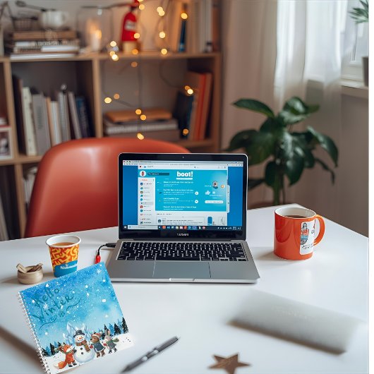 Carnet Hello Winter Hardcover Spiral Notebook