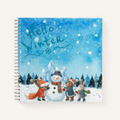 Carnet Hello Winter Hardcover Spiral Notebook (Devant)