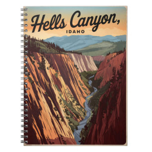 Carnet Hells Canyon Idaho Vintage