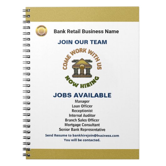 Carnet Help Wanted Now Hiring Employees Logo Custom (Devant)