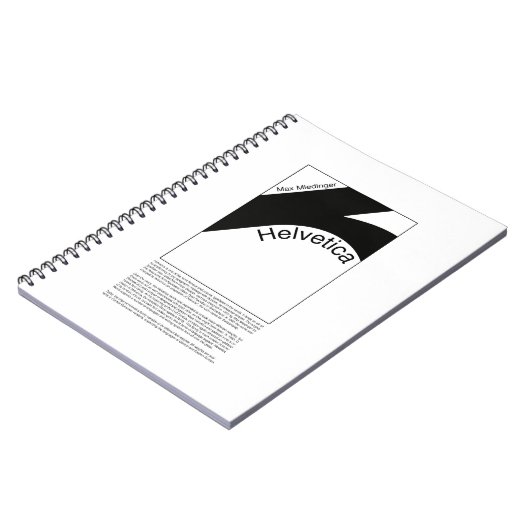 Carnet Helvetica Typography | Demo Design (Côté gauche)