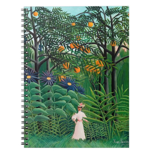 Carnet Henri Rousseau - Une femme marche dans une forêt e (Devant)