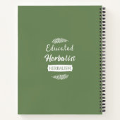 Carnet Herbaliste diplômé médecine naturelle (Dos)