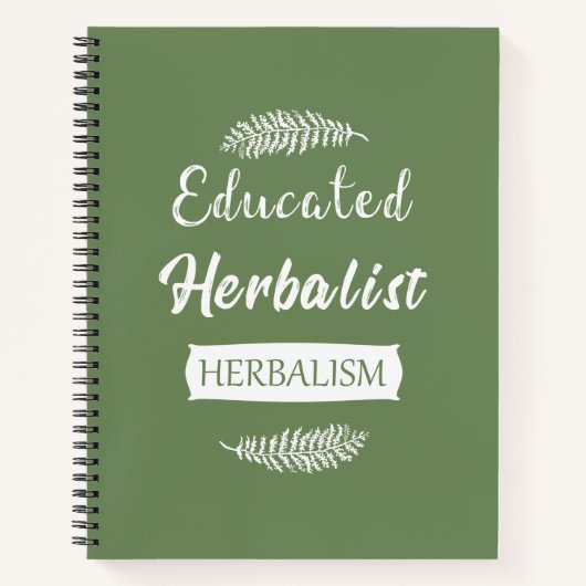 Carnet Herbaliste diplômé médecine naturelle (Devant)