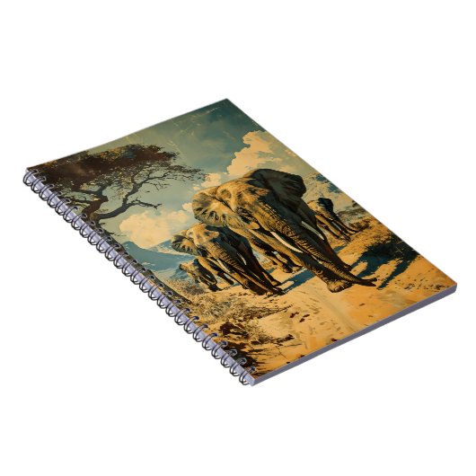 Carnet Herbe d'éléphants Vintage (Côté Droit)