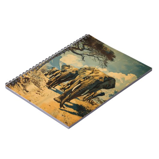 Carnet Herbe d'éléphants Vintage (Côté gauche)