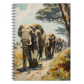 Carnet Herbe d'éléphants vintage (Devant)