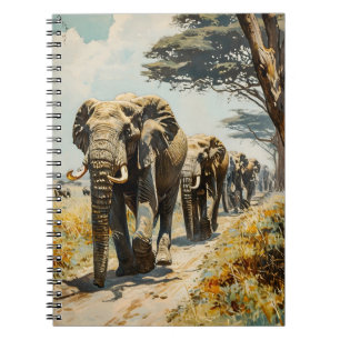 Carnet Herbe d'éléphants vintage