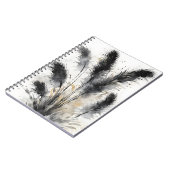Carnet Herbe des Pampas - Fleurs à l'aquarelle (Côté gauche)