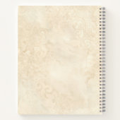 Carnet Herbe médicinale vintage Dandelion Fleur Botanique (Dos)