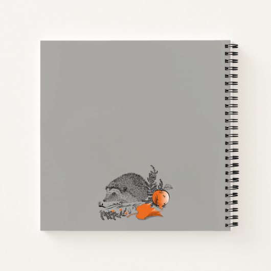 Carnet Hérisson (Dos)