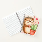 Carnet Hérisson Cactus Chedgehog Aquarelle (Intérieur)
