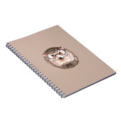 Carnet Hérisson d'aquarelle mignon dans les lunettes (Côté Droit)