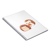 Carnet Hérisson d'automne mignon - Kawaii animaux de forê (Côté Droit)