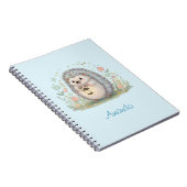 Carnet Hérisson mignon avec lanterne (Côté Droit)
