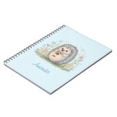 Carnet Hérisson mignon avec lanterne (Côté gauche)