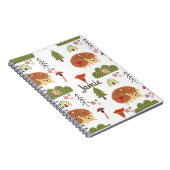 Carnet Hérisson Nature Floral Arc-en-ciel Motif (Côté Droit)