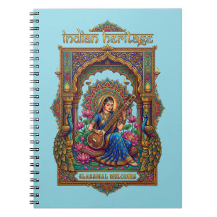 Carnet Héritage Indien : Musicien Classique Art de la Vee