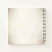 Carnet Herlequin noir et blanc Faux Antique Monogramme (Dos)