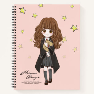 Carnet Hermione Granger aquarelle magique