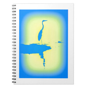 Carnet héron bleu