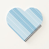 Carnet Herringbone Chic Bleu (Dos)