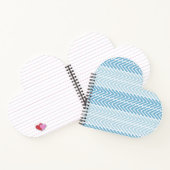Carnet Herringbone Chic Bleu (Intérieur)