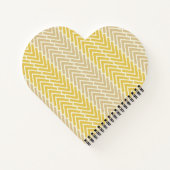 Carnet Herringbone Chic Jaune Brown (Dos)