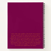 Carnet Hestia, déesse du coeur (Dos)