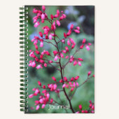 Carnet Heuchera Coral Bells Floral (Recto)